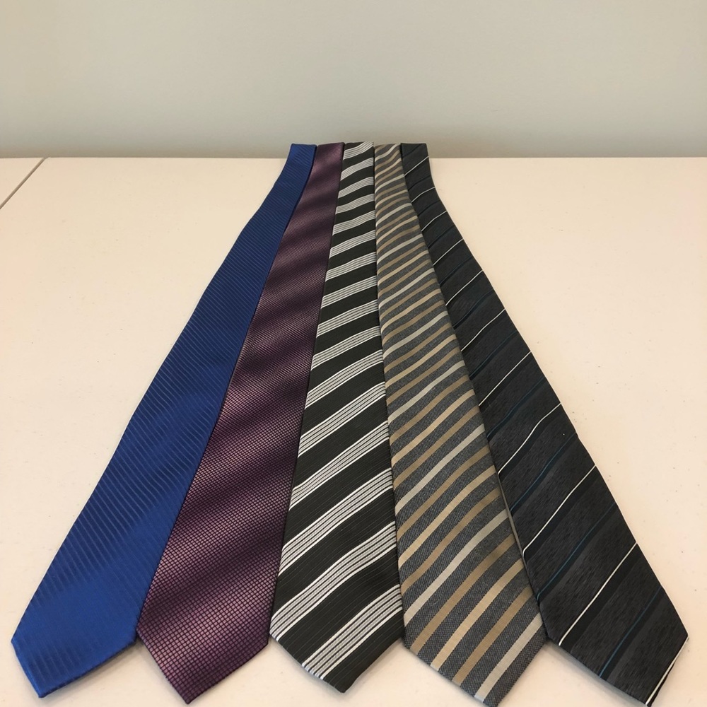 5 striped ties